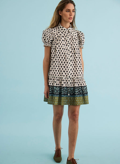 Hunter Bell Drifter Mini Dress (Thistle & Vine Cream)