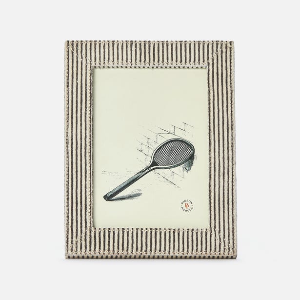 Pigeon and Poodle Striped Hair on Hide Frame 5x7