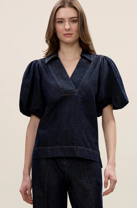 Rebecca Taylor Gabrielle Denim Blouse