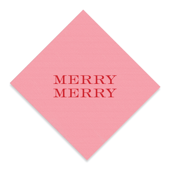 Merry Merry Bold Block Napkin Set