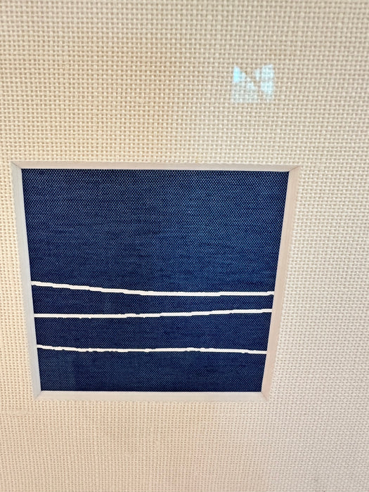 Kayce Hughes Tiny Horizon on Blue Silk 10.5 x 10.5