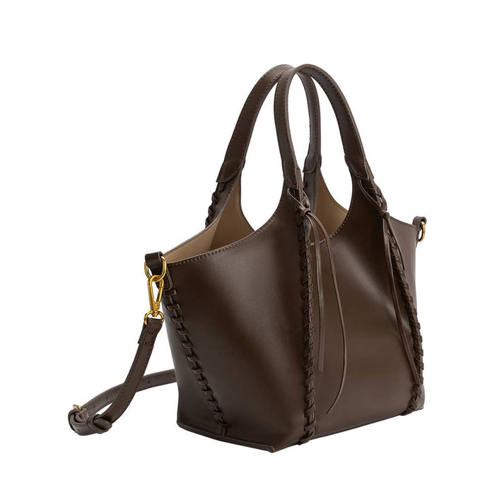 Belinda Espresso Recycled Vegan Leather Tote