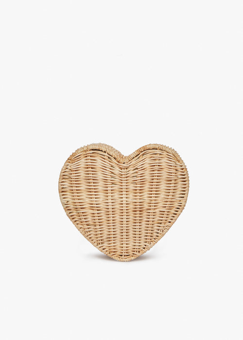 Sisal Woven Wicker Clutch Bag with Magnetic Closure