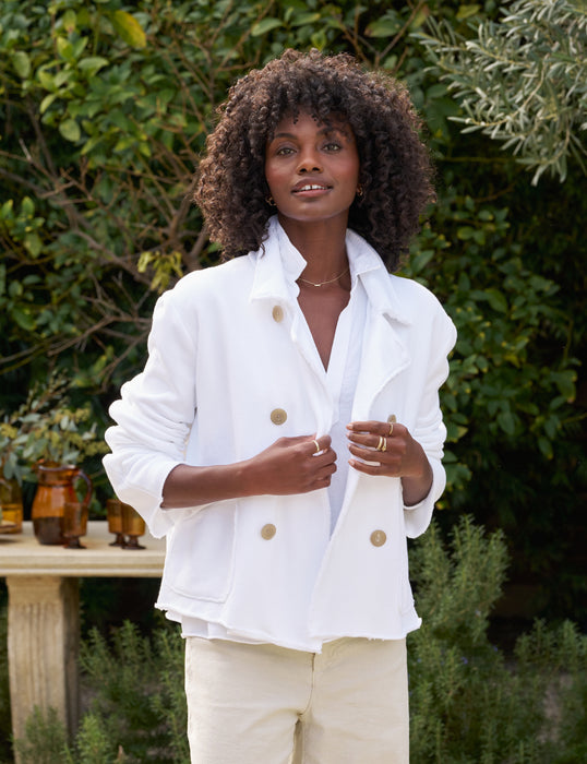 Frank and Eileen Mini Belfast Crop Peacoat