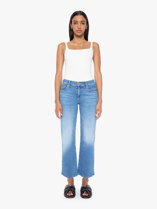 Mother Denim Mid Rise Rambler Zip Anklem(out of the blue)