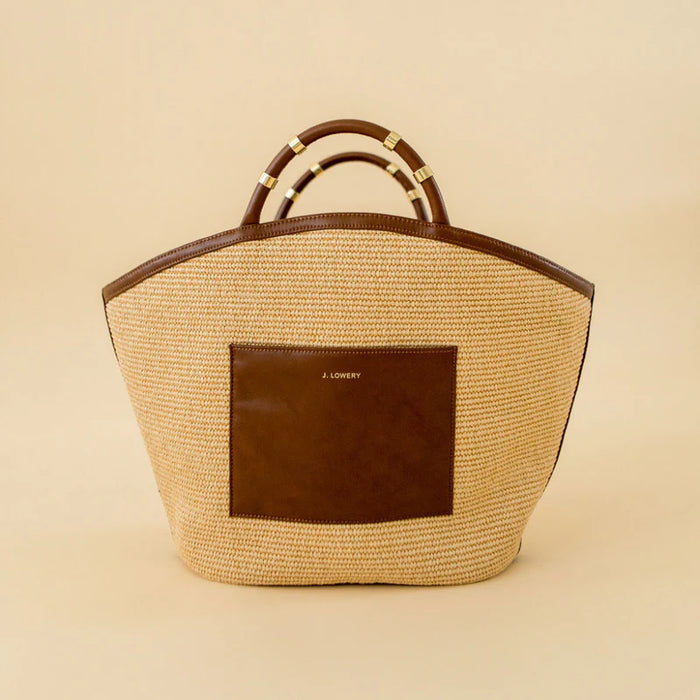 J. Lowery Raffia Tote