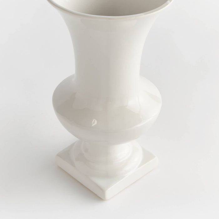 Antoinette Footed Vase Medium, White