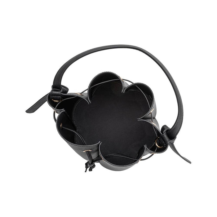 Laguna Black Recycled  Vegan Leather Top Handle Bag
