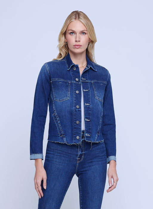 L'agence Janelle Slim Raw Jacket (magnolia)