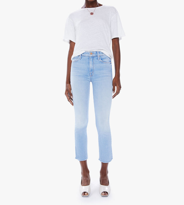 Mother Mid Rise Dazzler Crop Fray (sun kissed)