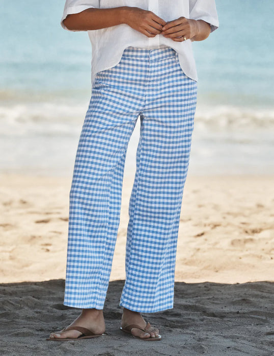 Frank and Eileen Wexford Trouser (blue/ check)