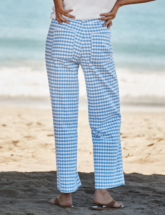 Frank and Eileen Wexford Trouser (blue/ check)