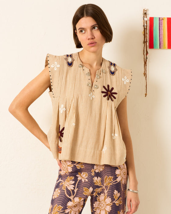 Alix of Bohemia Nadine Cedar Coin Top