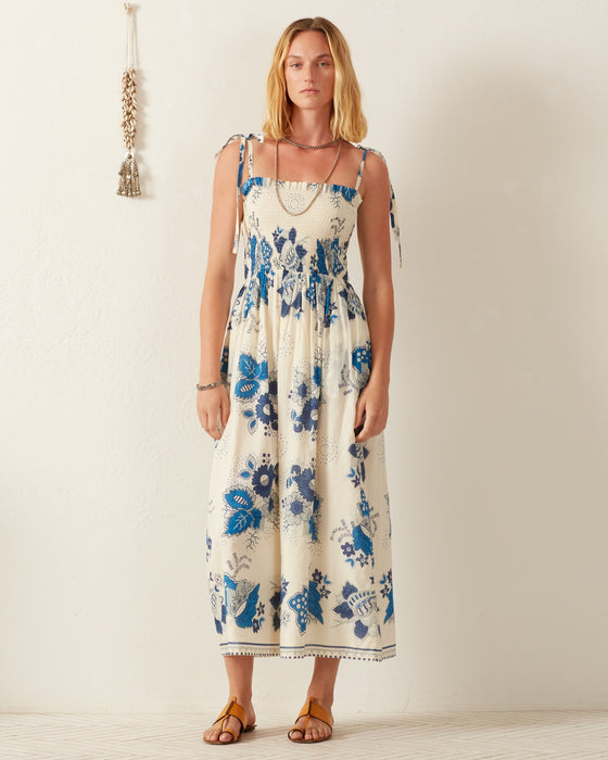 Alix of Bohemia Kaia Blue China Panel Dress