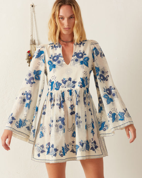 blue bohemia dress Alix of Bohemia Silvie Blue China Panel Dress– HIVE