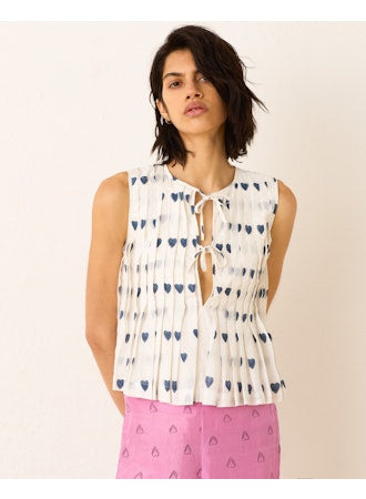 Alix of Bohemia Rhoe Indigo Heart Top