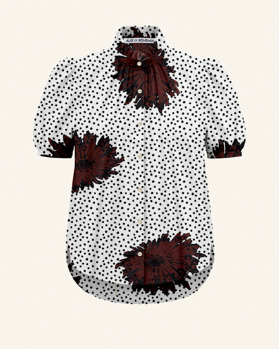 Alix of Bohemia Winnie Cocoa Dahlia Top