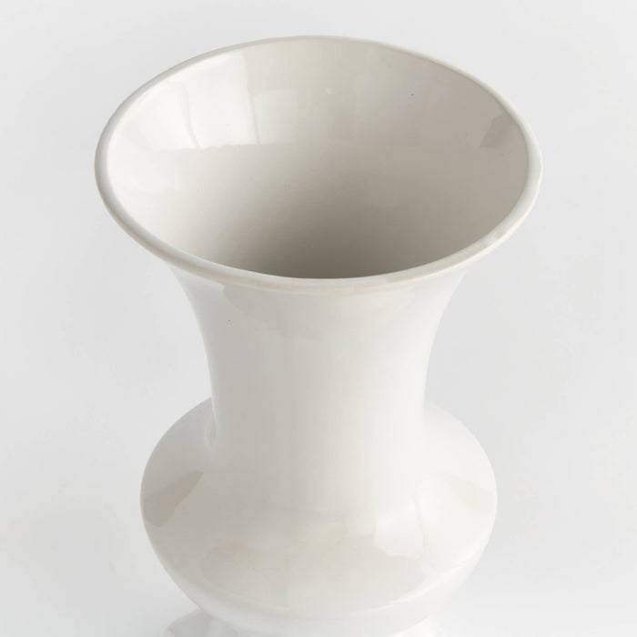 Antoinette Footed Vase Medium, White