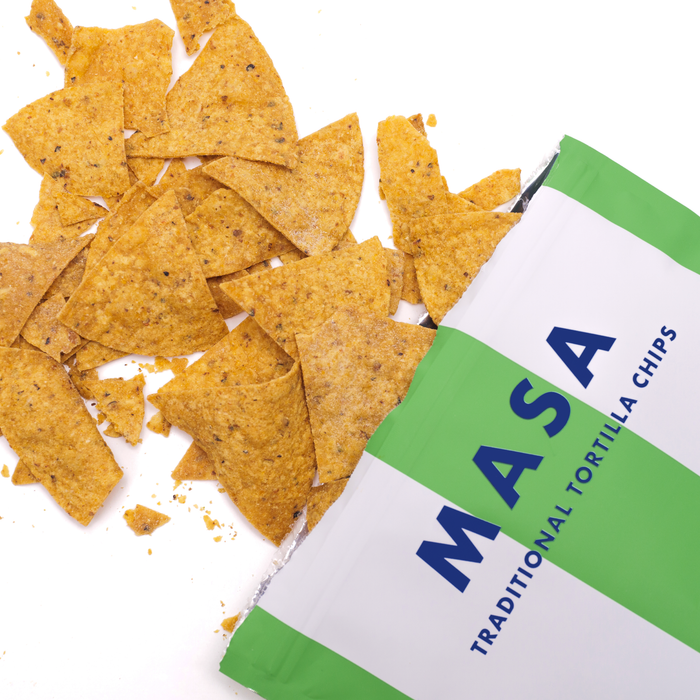 MASA Tortilla Chips - Lime, 5oz Bag Case