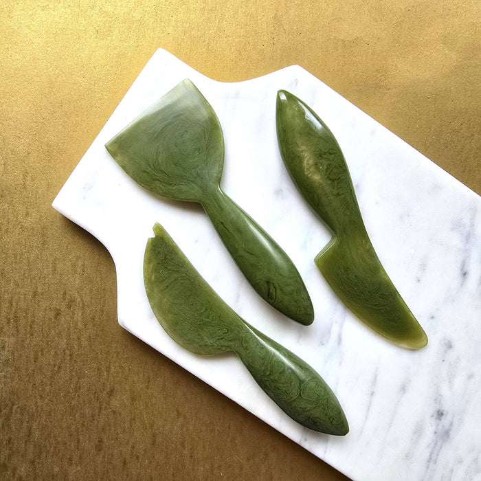 Gibb & Daan 3-Piece Cheese Knives Set - Resin Charcuterie Tools