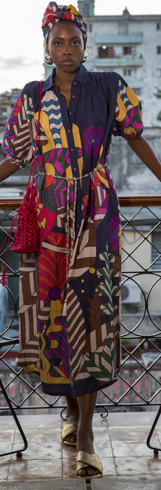 Carolina K Valerie Pleated Kaftan