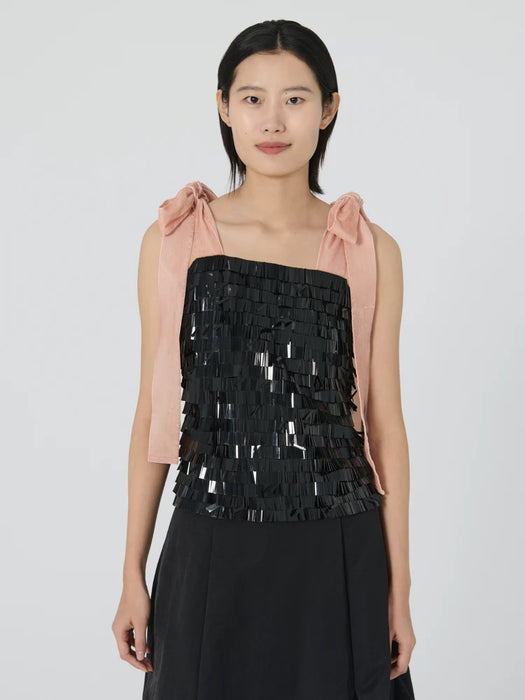 Lingua Franca Tina Sequin Top