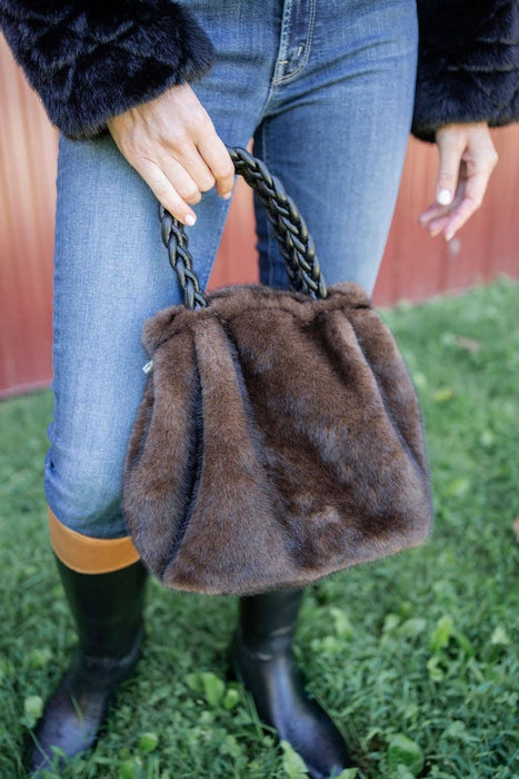 Heather Faux Fur Handbag- WS