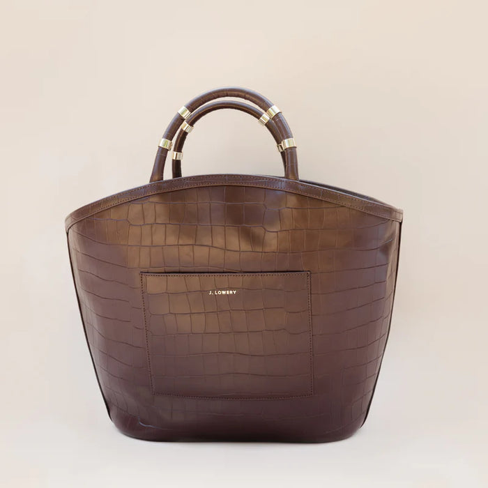 J. Lowery TOTE | Espresso Croc