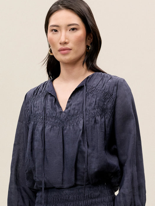 Rebecca Taylor Anya Ramie Blouse