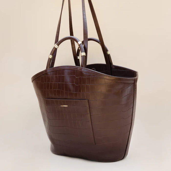 J. Lowery TOTE | Espresso Croc