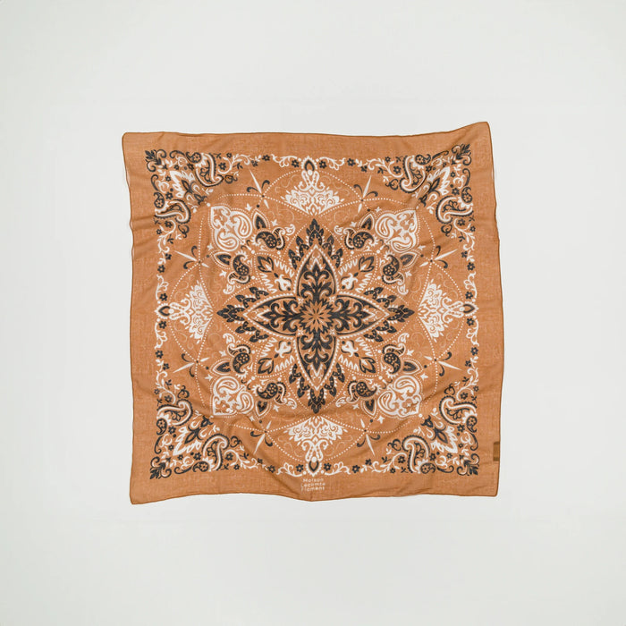 Maison Lecomte Flament Foulard Bandana Camel