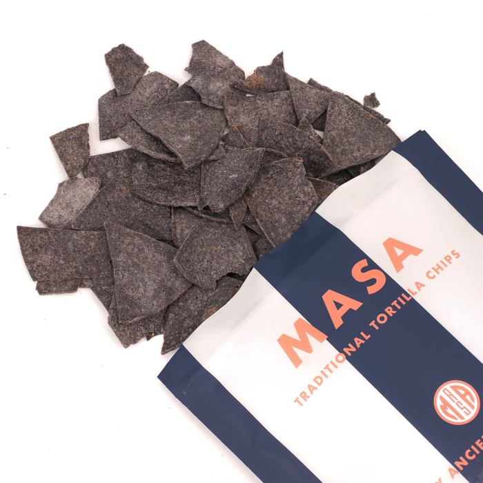 MASA Tortilla Chips - Blue, 5oz Bag Case