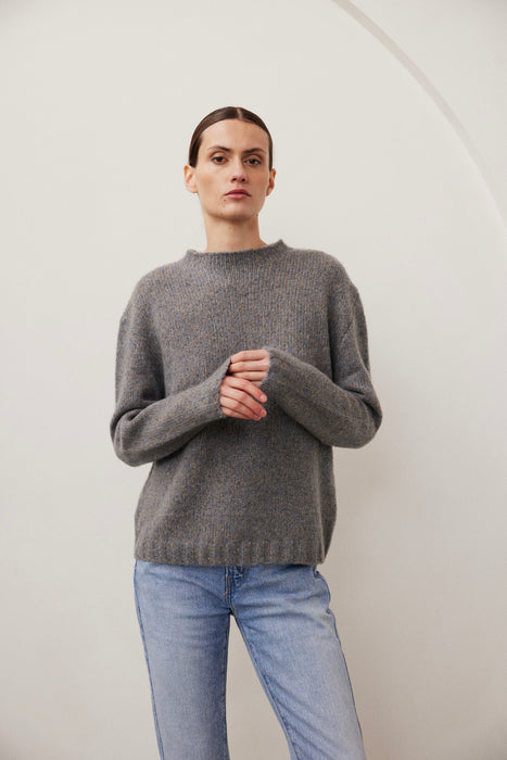 W. Cashmere Tia Mock Neck Sweater