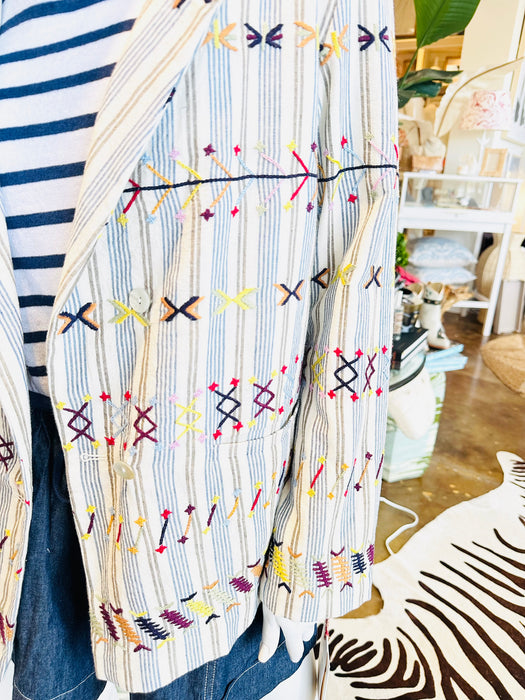 Alix of Bohemia Elodie Arrow Linen Jacket