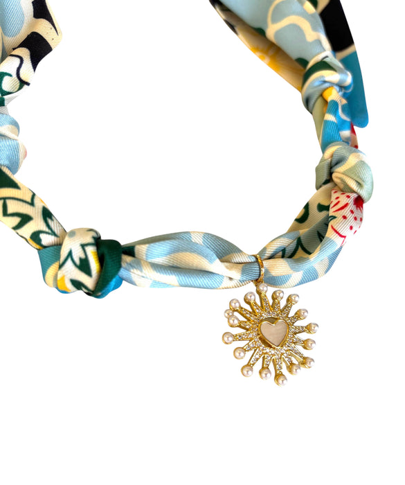 Nantucket scarf necklace