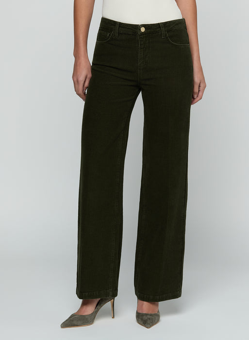 L'agence SCOTTIE H/R WIDE LEG (army green)
