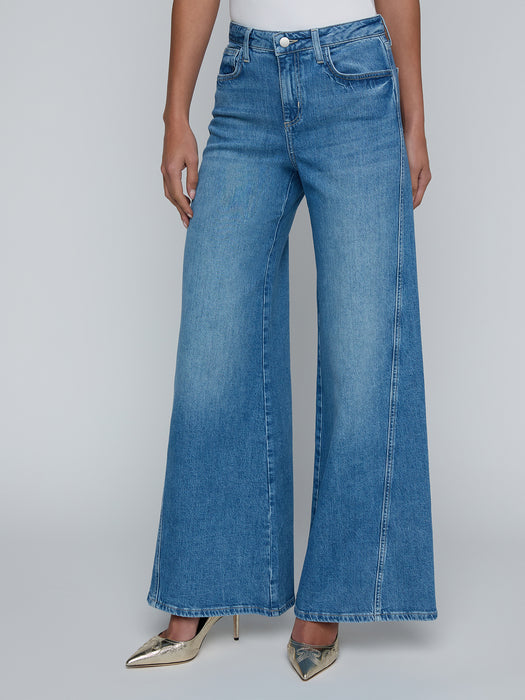 L'agence BEAU H/R T-SEAM WIDE LEG