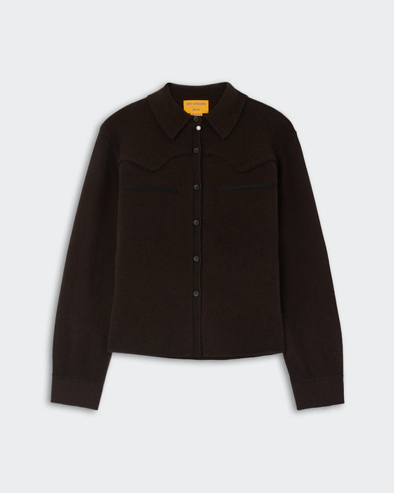 Guest in Residence Cropped Western Shirt