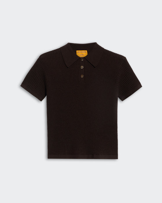 Guest in Residence Shrunken Polo (burnt coco)