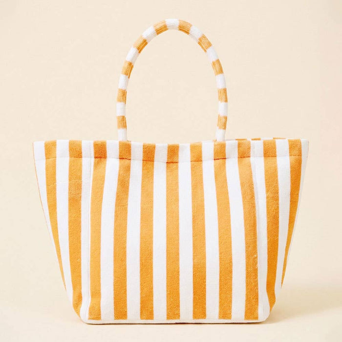 Striped Terry Tote Bag