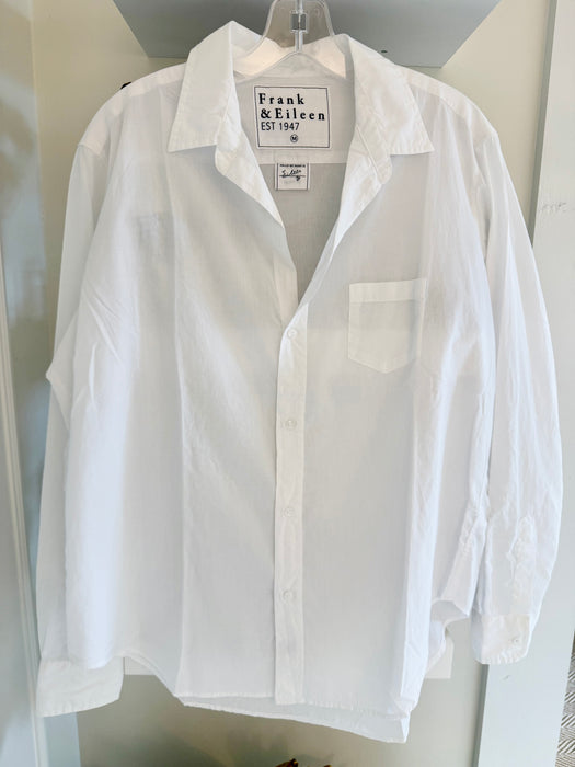 Frank and Eileen Boyfriend Button Up Shirt (white)