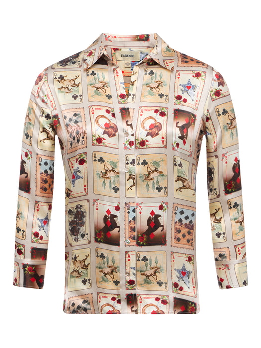 L'agence DANI 3/4 SLEEVE TOP
