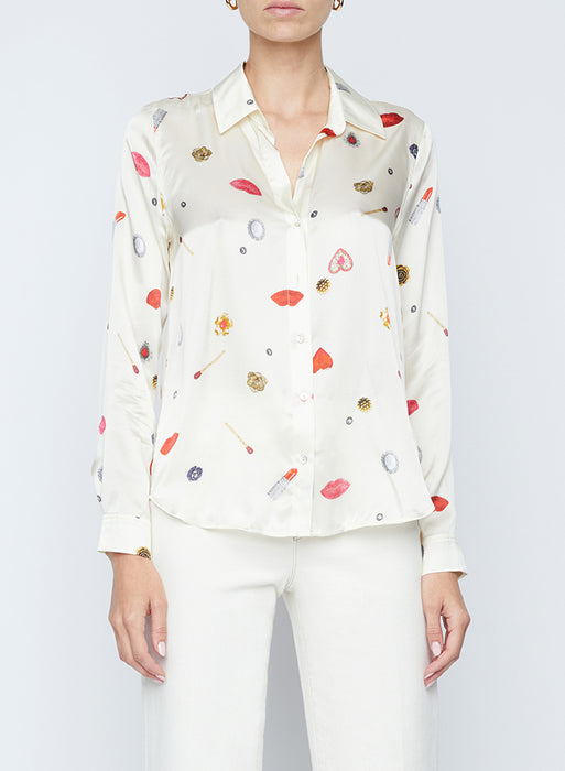 L'agence Tyler Blouse (champagne multi)