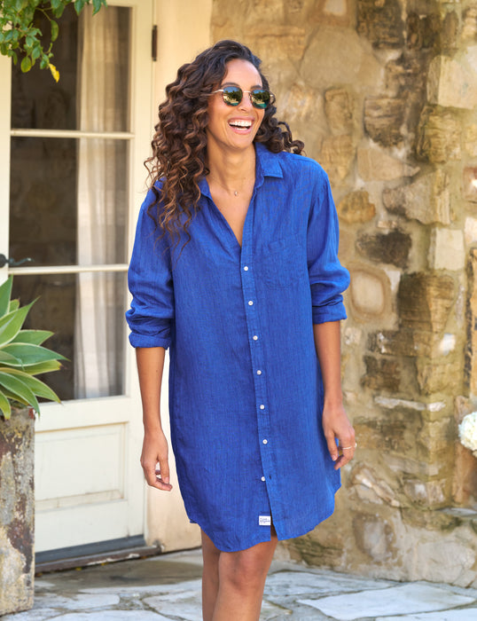 Frank and Eileen Mary Dress (solid blue)