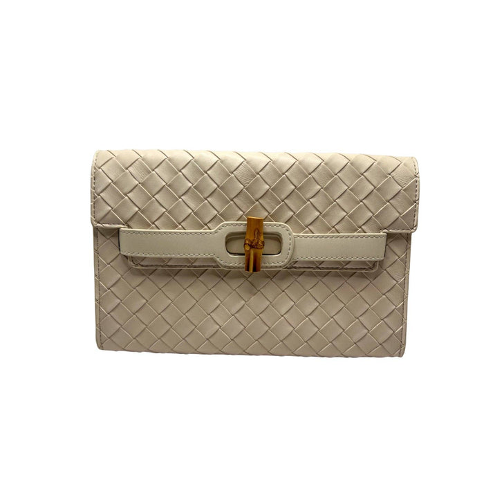 CC Broad Clutch- Cream
