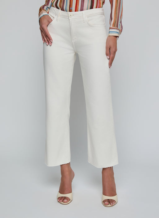 L'agence WANDA HR CROP WIDE LEG (light ecru)