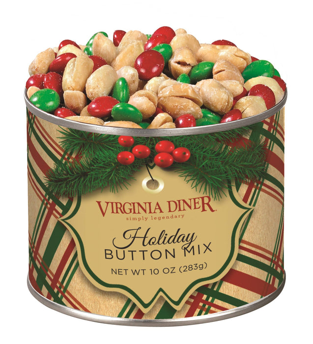 10 oz  Holiday Plaid Button Mix