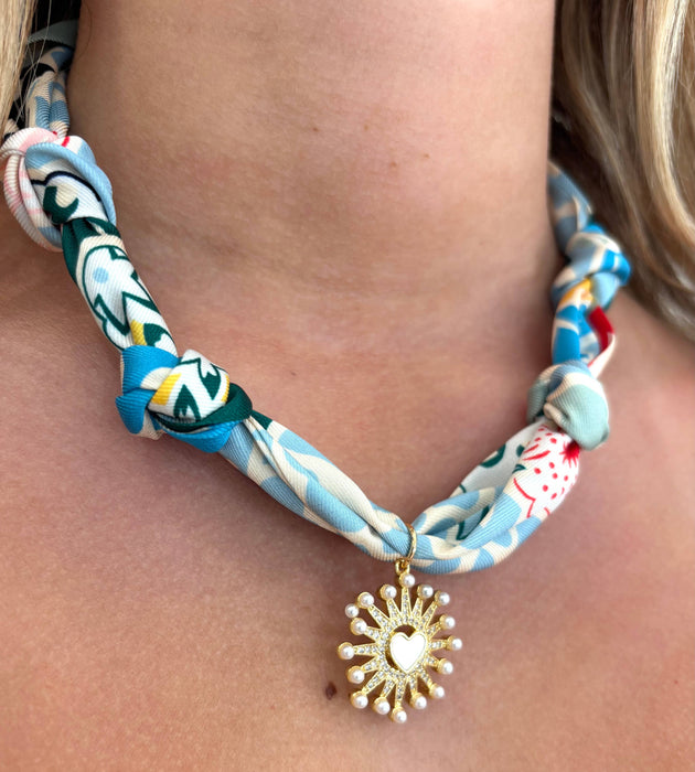 Nantucket scarf necklace