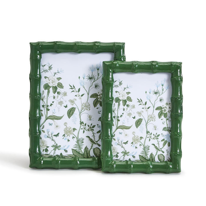 Two's Company Faux Bamboo (green) 5x7