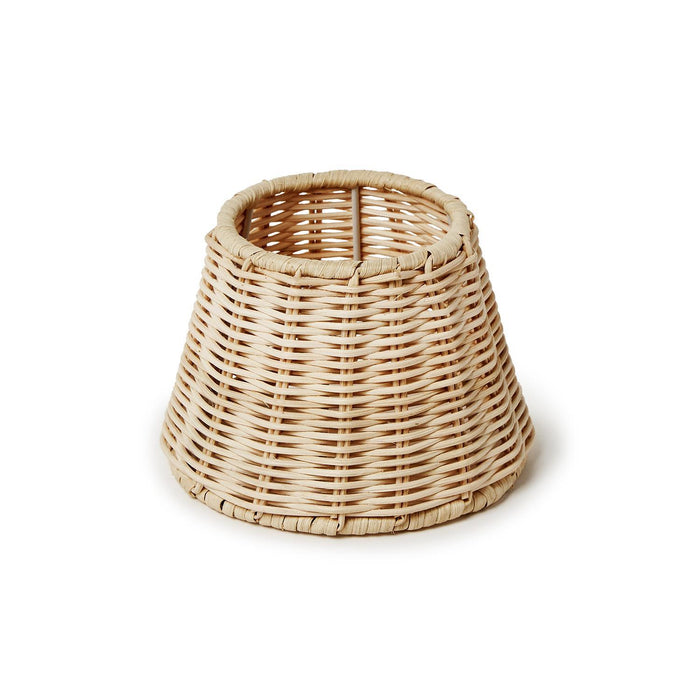Rattan Lampshade Cover with Straight Edge